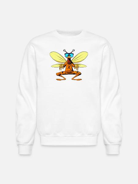 Fly Yogi - Unisex Crewneck Sweatshirt - white