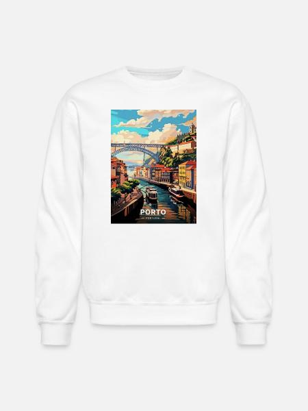 Porto Portugal Travel - Unisex Crewneck Sweatshirt - white