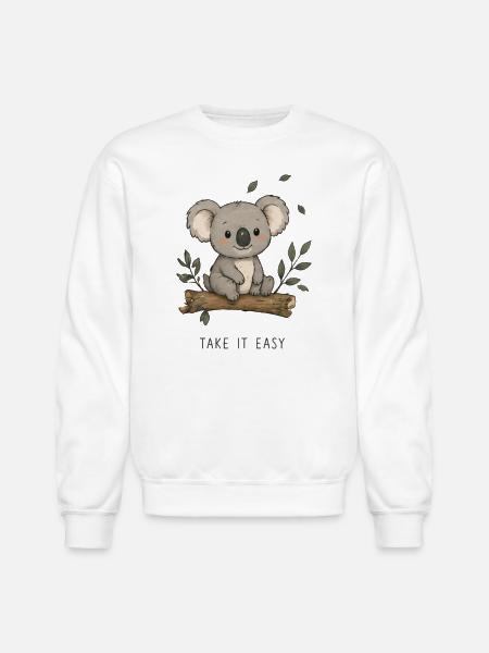 Take it easy - Unisex Crewneck Sweatshirt - white