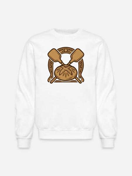 Bakers Peel Bread Crest - Unisex Crewneck Sweatshirt - white