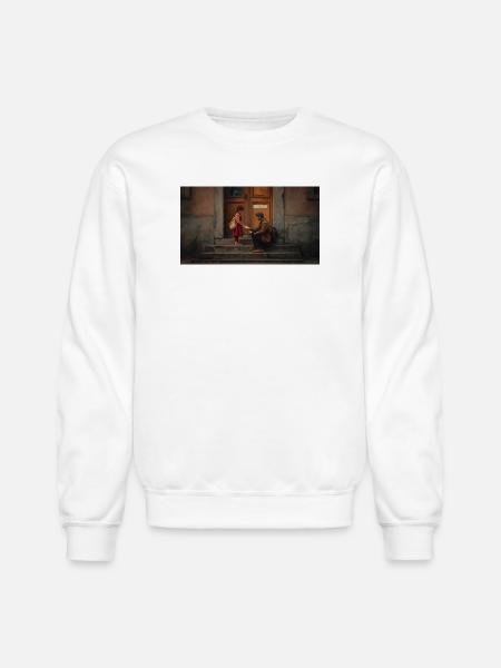 Stairs Exchange Quiet Kindness - Unisex Crewneck Sweatshirt - white