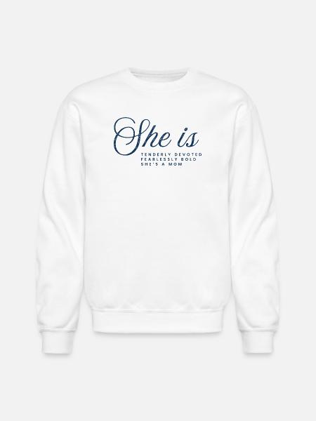 The Fearless Mother - Unisex Crewneck Sweatshirt - white