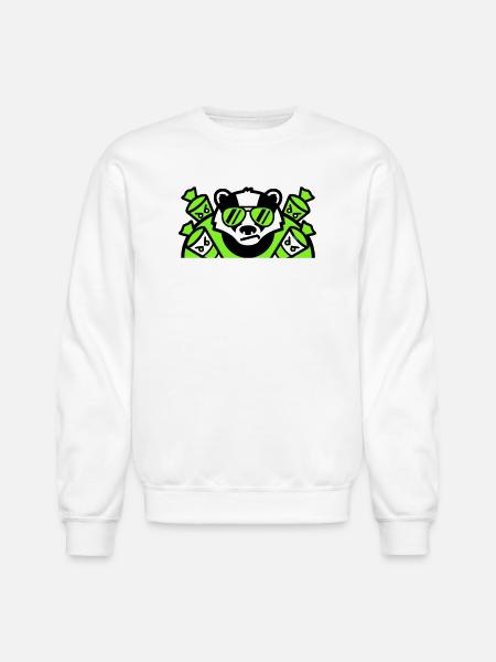 Badger Candy Cones Crest - Unisex Crewneck Sweatshirt - white