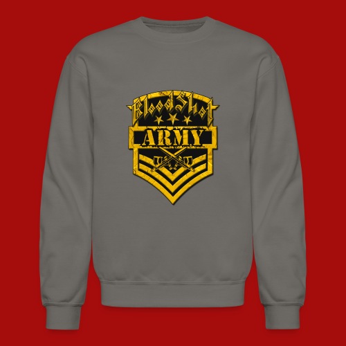 BloodShot ARMYLogo Gold /Black - Unisex Crewneck Sweatshirt