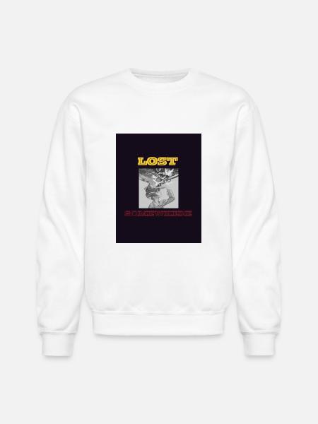 Lost Somewhere - Unisex Crewneck Sweatshirt - white