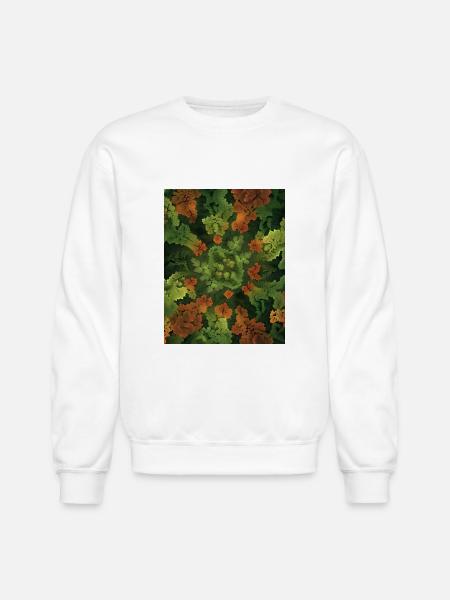 Fractal forest - Unisex Crewneck Sweatshirt - white