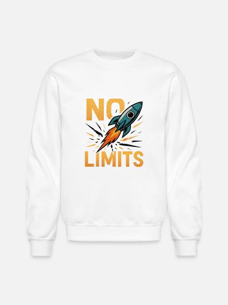 No Limits - Unisex Crewneck Sweatshirt - white