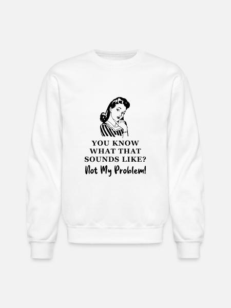 Classic Quip Chic Top - Unisex Crewneck Sweatshirt - white