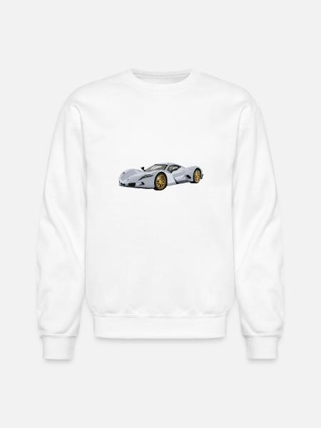 Silver car - Unisex Crewneck Sweatshirt - white