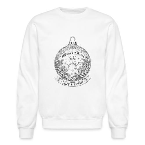 Festive Snowman T-Shirt - Unisex Crewneck Sweatshirt