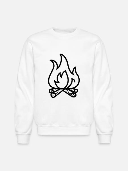 bonfire - Unisex Crewneck Sweatshirt - white
