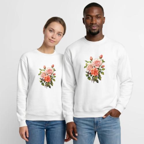 Pink Roses - Unisex Crewneck Sweatshirt
