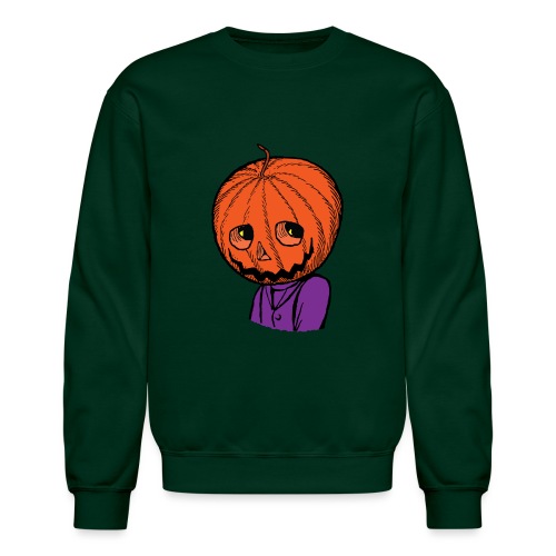 Pumpkin Head Halloween - Unisex Crewneck Sweatshirt