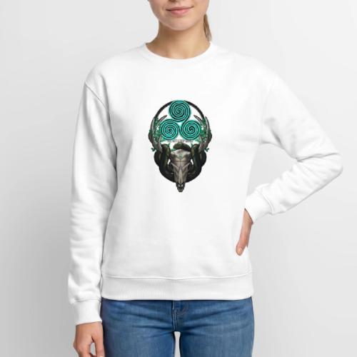 The Antlered Crown (White Text) - Unisex Crewneck Sweatshirt