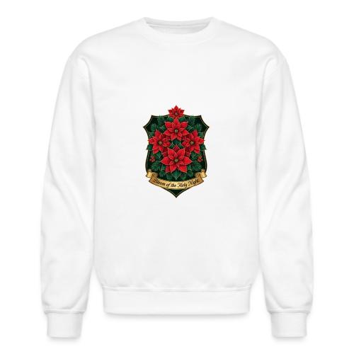 Poinsettia Crest T-Shirt - Unisex Crewneck Sweatshirt
