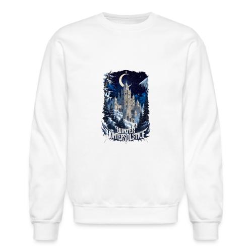 Celestial Winter Temple T-Shirt - Unisex Crewneck Sweatshirt