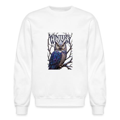 Crystalized Forest Owl T-Shirt - Unisex Crewneck Sweatshirt