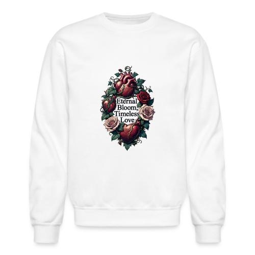 Eternal Bloom Timeless Love Entwined Hearts T-Shir - Unisex Crewneck Sweatshirt