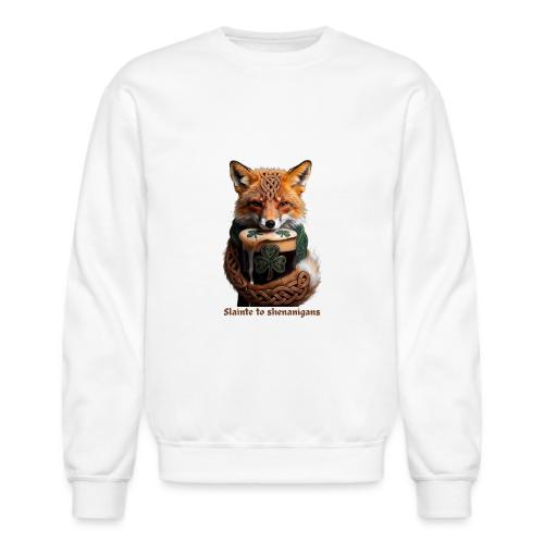 Sly Emerald Fox Toast T-Shirt - Unisex Crewneck Sweatshirt