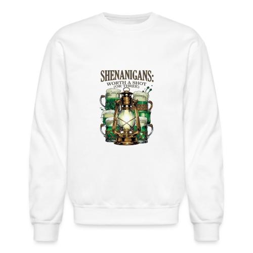 Worth a Shot Lantern Toast Graphic Tee - Unisex Crewneck Sweatshirt