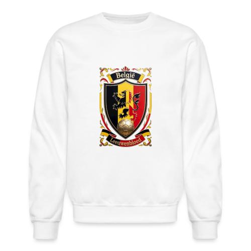Belgium Lion Crest T-Shirt, Belgian Flag Gift - Unisex Crewneck Sweatshirt