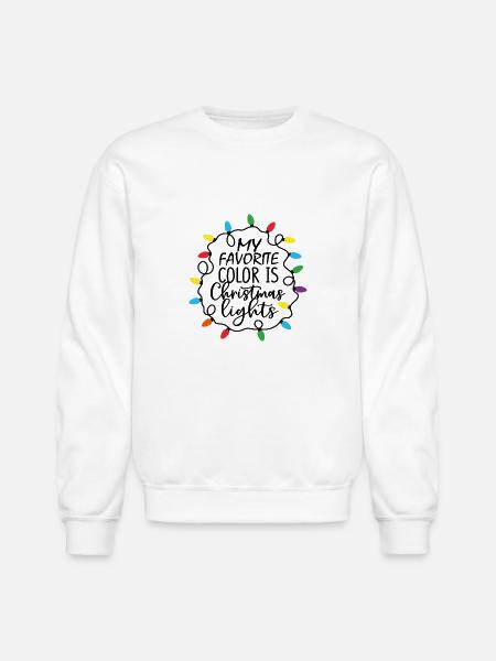 Christmas Lights - Unisex Crewneck Sweatshirt - white