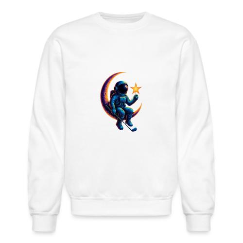 Unisex T-Shirt with Astronaut Design Premium - Unisex Crewneck Sweatshirt