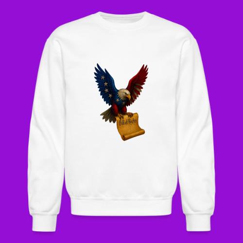 Bill of Rights Bald Eagle - Unisex Crewneck Sweatshirt