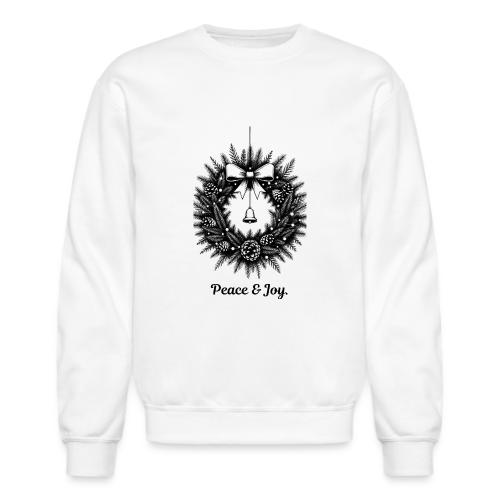 Peace & Joy T-Shirt | Minimalist Elegant Christmas - Unisex Crewneck Sweatshirt