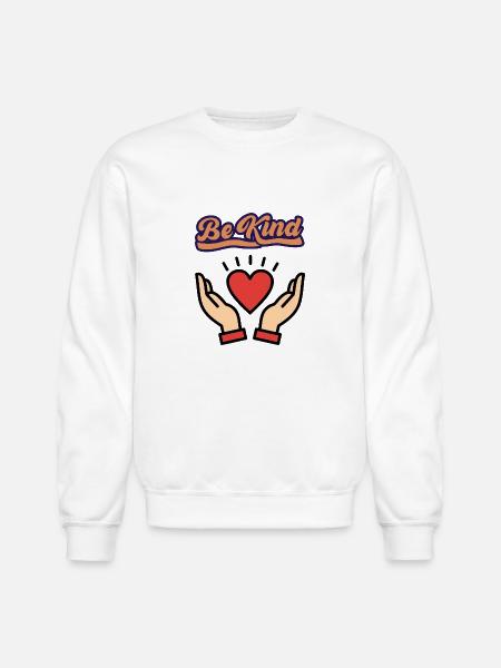 BEKIND - Unisex Crewneck Sweatshirt - white