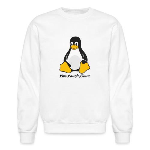 Live Laugh Linux - Unisex Crewneck Sweatshirt