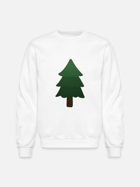 Pine Tree - Unisex Crewneck Sweatshirt - white