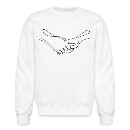 Reaching Out With Love (black outlines) - Unisex Crewneck Sweatshirt