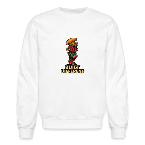 Built Different Creative Fun Graphic Design - Unisex Crewneck Sweatshirt