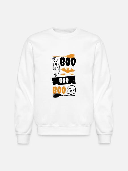 Boo boo boo - Unisex Crewneck Sweatshirt - white
