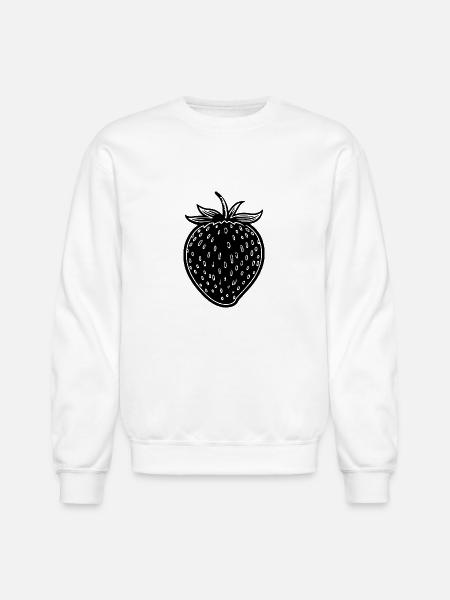 Strawberry Fruit Berries - Unisex Crewneck Sweatshirt - white