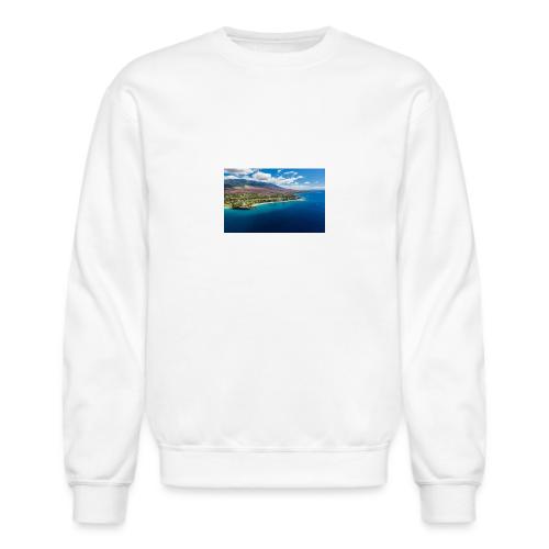 Kaanapali Beach Aerial Maui 0 - Unisex Crewneck Sweatshirt