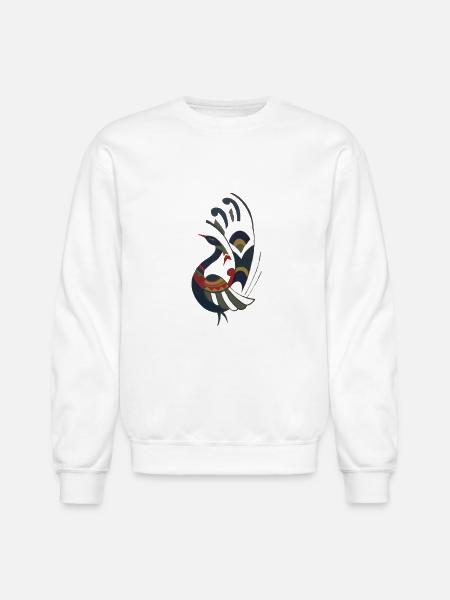 Peacock - Unisex Crewneck Sweatshirt - white