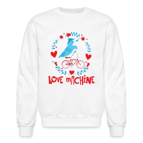 Cute Love Machine Bird - Unisex Crewneck Sweatshirt