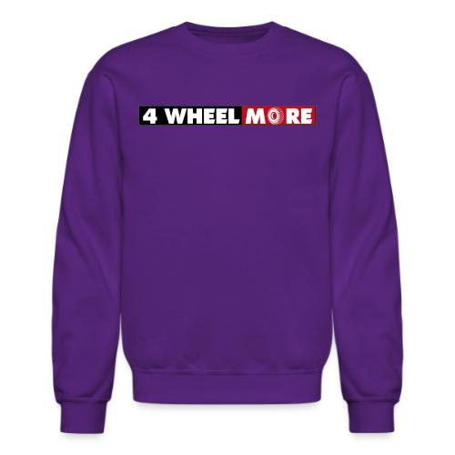 4 Wheel More Rectangle Logo - Unisex Crewneck Sweatshirt