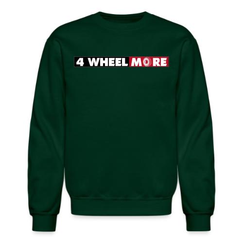 4 Wheel More Rectangle Logo - Unisex Crewneck Sweatshirt