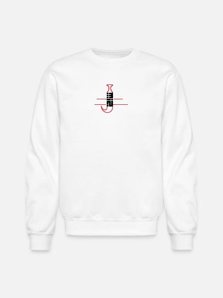 Neon Grid Microchip Icon - Unisex Crewneck Sweatshirt - white