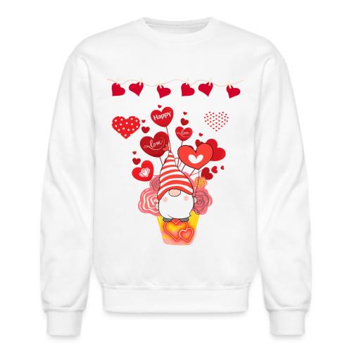 Design wrapped in love hearts, vibrating in love. - Unisex Crewneck Sweatshirt