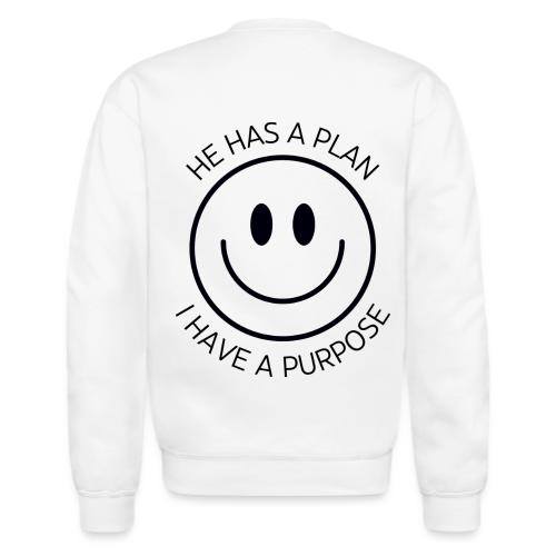 HE HAS A PLAN - Unisex Crewneck Sweatshirt