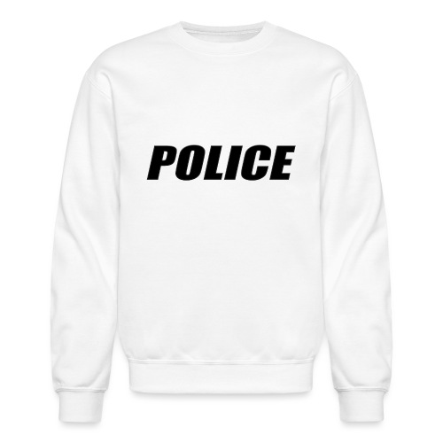 Police Black - Unisex Crewneck Sweatshirt