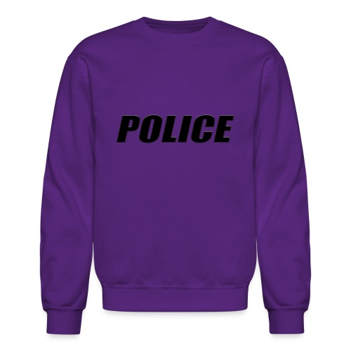 Police Black - Unisex Crewneck Sweatshirt