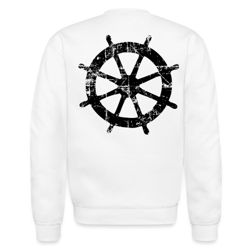 Steering Wheel (Vintage Black) Boating & Sailing - Unisex Crewneck Sweatshirt