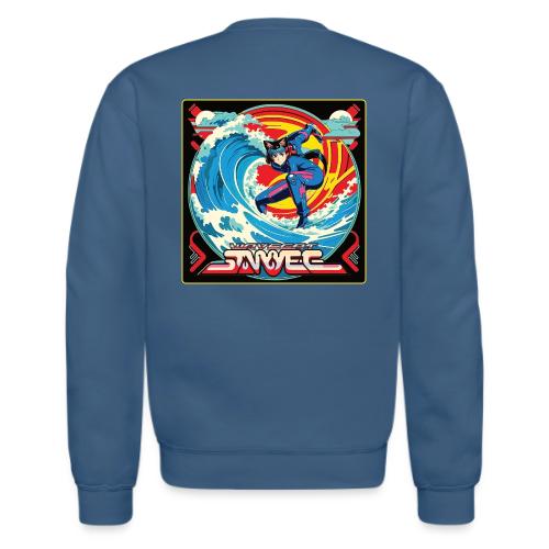 Anime Wavecat Surfer - Unisex Crewneck Sweatshirt