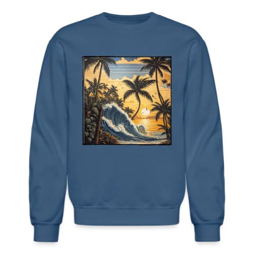 Jungle Wave Sunrise - Unisex Crewneck Sweatshirt