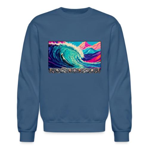Crystal Lava Wave - Unisex Crewneck Sweatshirt